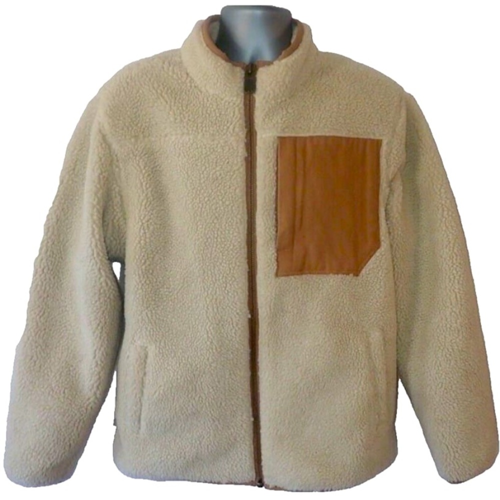 Mens Sherpa Fleece Lined Winter Jacket
